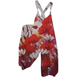 Casual Skull Printed Overalls 
