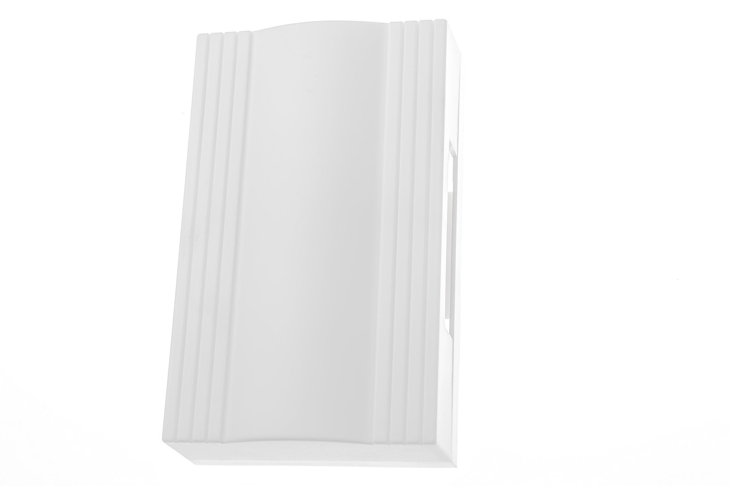 HUBER Two-tone Mechanical Doorbell for Front Door I Mechanical Doorbell House Door I Door Chime Transformer or Battery Operated 80 dB(A), Doorbell 8V-12V