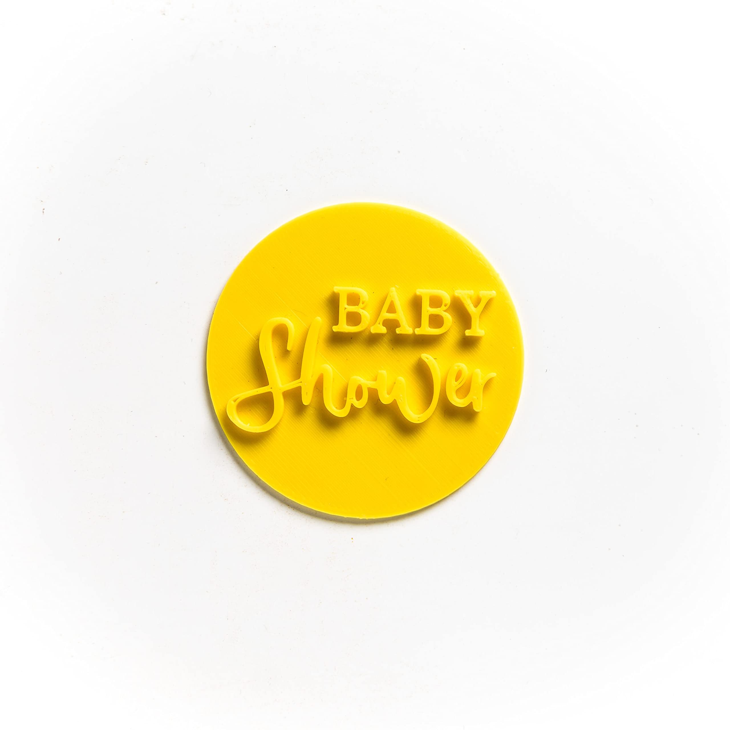 The Cookie Cutter Hub Baby Shower Embosser/Stamp for Cupcakes Fondant Icing Clay Cake Baking Decoration
