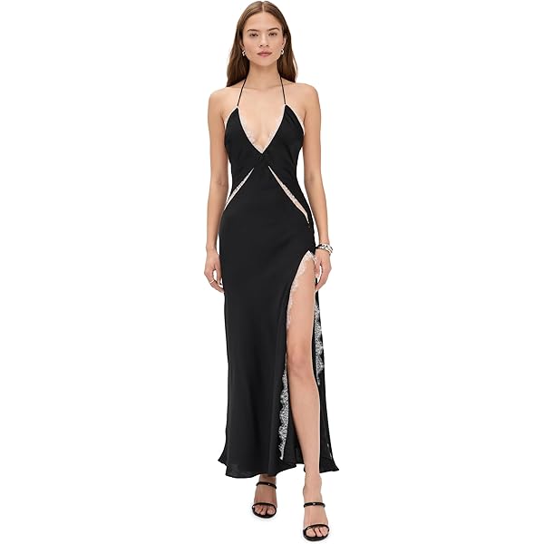 Amazon.com: BARDOT Yve Halter Maxi Dress for Women