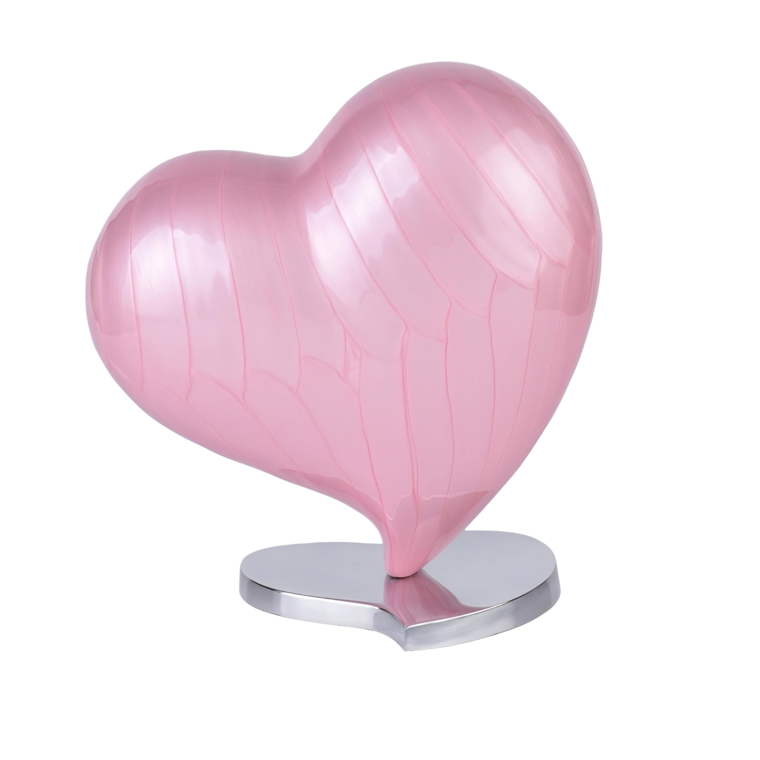 Royal Rapture Urns for ashes Memorial Funeral Cremation Adult Human Child Love Urns decorative Heart (Pink, 6") RHM02-05 — image 1