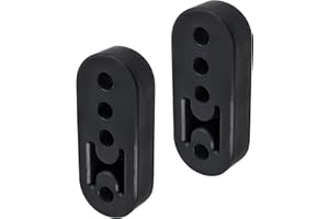 iolory 2PCS Car Rubber Exhaust Hanger,Adjustable 4-Hole Exhaust Hooks,Car Accessories,Car Gadget 12mm Hole EPDM Shock Absorb 