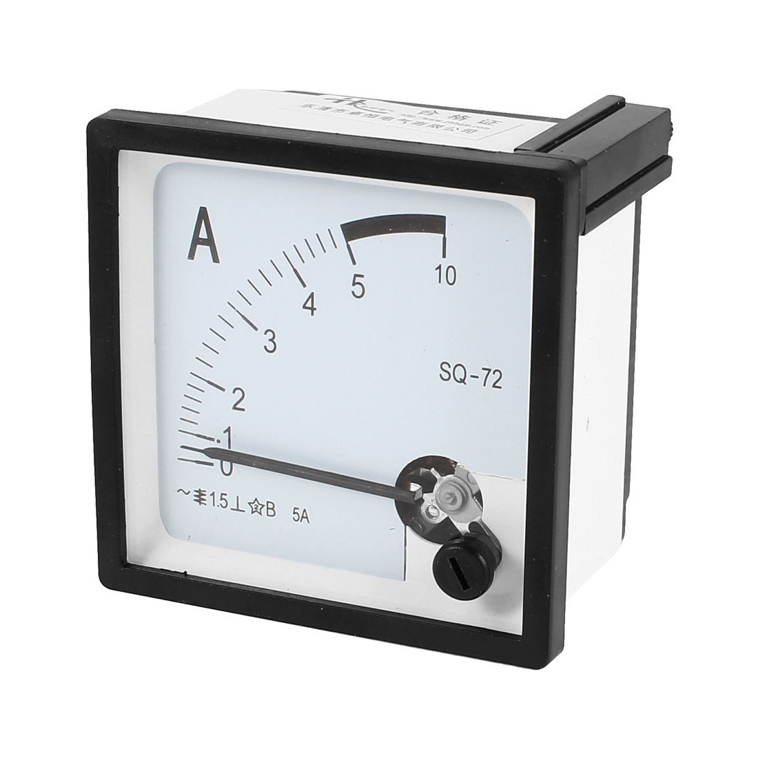 Sourcingmap Square Panel Mounting Moving Vane 0-5A AC Analog Ammeter 72mm x 72mm