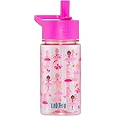 Wildkin Kids 16 Oz Water Bottle – BPA-Free Tritan, Leak-Proof Lid, Durable & Easy to Clean - Ballerina