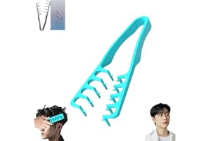 Wide Tooth Hair Styling Comb with Texture,Portable Detangling Comb with Fine Tooth, ABS Plastic Textured Grip for Men’s Fluff