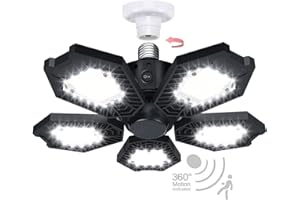 TANBABY Motion Sensor Garage Light, 150W Deformable LED Garage Light, Super Bright 15000LM Garage Lights with Motion, Ultra Bright Garage Lights Motion Activated LED Shop Light for Garage, Basement