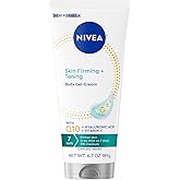 NIVEA Skin Firming & Toning Body Gel Cream with Q10, Hyaluronic Acid and Vitamin C, Clinically Tested Skin Firming & Toning Cream, 72-Hour Moisture, 6.7 Oz Tube