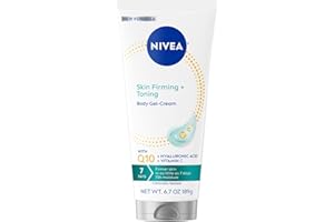 NIVEA Skin Firming & Toning Body Gel Cream with Q10, Hyaluronic Acid and Vitamin C, Clinically Tested Skin Firming & Toning Cream, 72-Hour Moisture, 6.7 Oz Tube