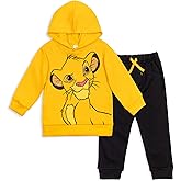 Disney Fleece Pullover Hoodie and Pants Outfit Set Infant to Big Kid Sizes (18 Months - 10-12)