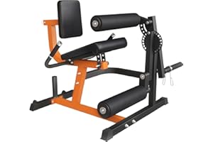 Rigel Leg Extension and Curl Machine, Leg Stretcher 550LBS Lower Body Special Leg Machine, Adjustable Leg Exercise Bench with Plate Loaded, Leg Rotary Extension for Thigh