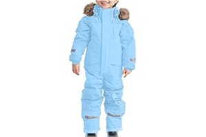 VBTAPA Snow Suit For Kids One Piece Snowsuit Boys Windproof Waterproof Winter Outdoor Overalls Snowboarding Girls Ski Suits