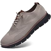 Breeze Shoes for Men Oxfords Lace-Up Lightweight Casual Walking Shoes Comfortable Dress Shoes for Men