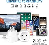 Unidapt 2 Pack EU to UK Plug Adapter Type G Travel Adaptor Schuko 2 Pin to 3 Pin view 6