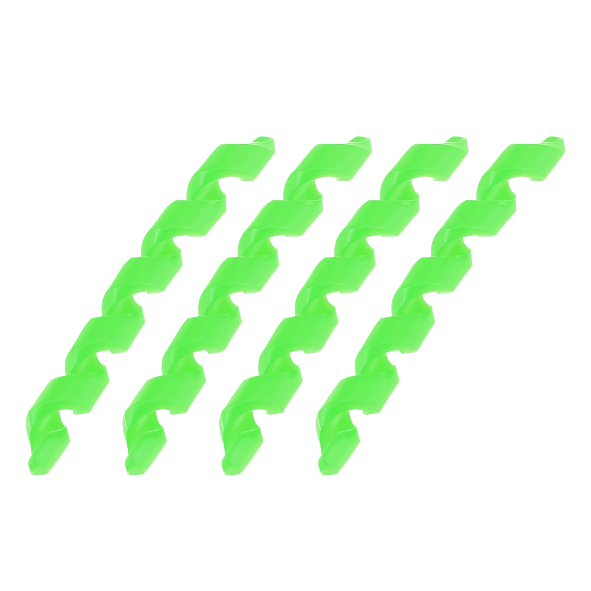 X AUTOHAUX 4 Pcs Green Rubber Bicycle Shifter Brake Cable Housing Protector