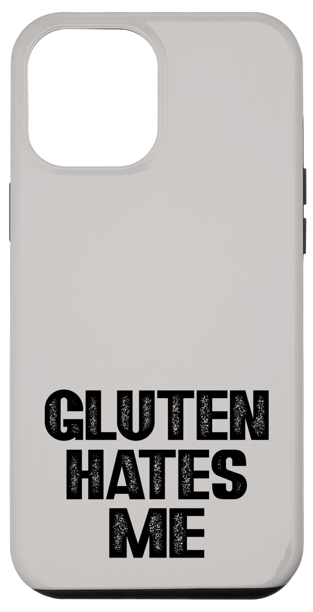 iPhone 13 Pro Max Grunge Vintage Text Intolerance Theme Humor Gluten Hates Me Case