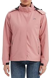 MOERDENG Women's Waterproof Rain Jacket Lightweight