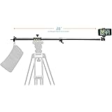 Glide Gear OH50 Camera/iPhone Photo Video Overhead Mount Stand Adjustable 36" Pole Tripod Stand w/Ball Head