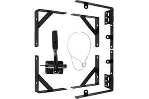 Heavy Duty Gate Kit,Anti Sag Gate Corner Brace Frame Set,Gate Hardware Bracket with a Self-Locking Gate Latch for Wooden Fenc