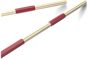 PRO MARK ProMark Lightning Rods Drum Sticks - L-Rods Dowel Drumsticks - Quiet, For Small Performances - 5B, .530" Diameter - 16" Length - 1 Pair
