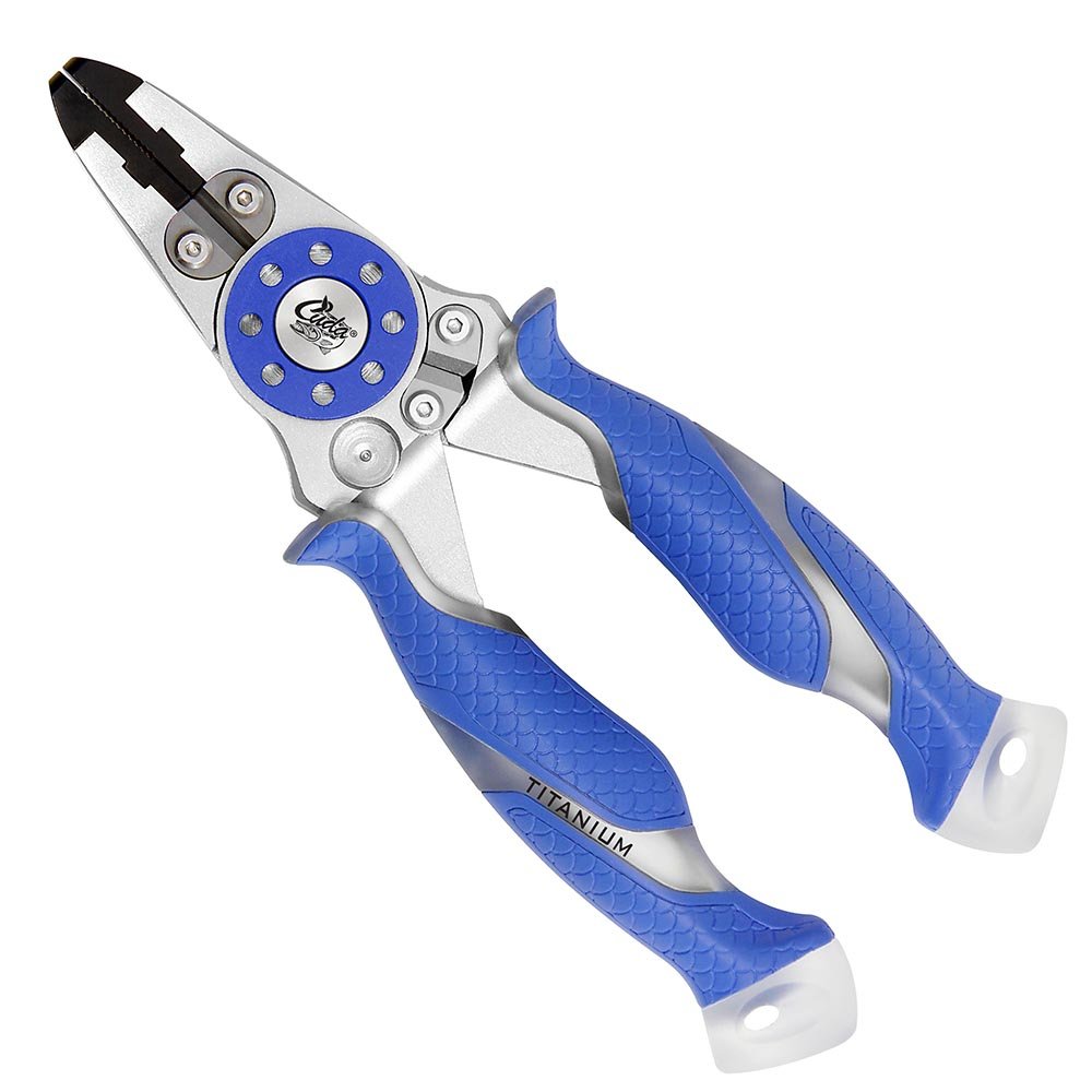 Cuda Mono/Braid Fishing Wire Cutter Pliers - Blue, 7.5-Inch