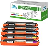 InkJello Compatible Toner 5-Pack for HP CP1025 M175 M275 CE310A CE311A CE312A view 1