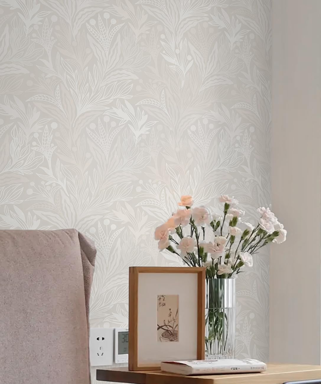 Vintage Floral Wallpaper Boho Contact Paper Leaf Peel And Stick Wall Paper - View #6
