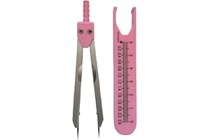 A2Z SCILAB A2ZSCILAB Deluxe EKG ECG Nurse or Doctor Caliper for Measuring Electrocardiographs (Pink)