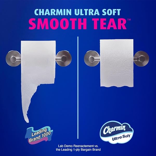 CHARMIN ULTRA SOFT TOILET PAPER, 6 MEGA ROLLS = 24 REGULAR ROLLS