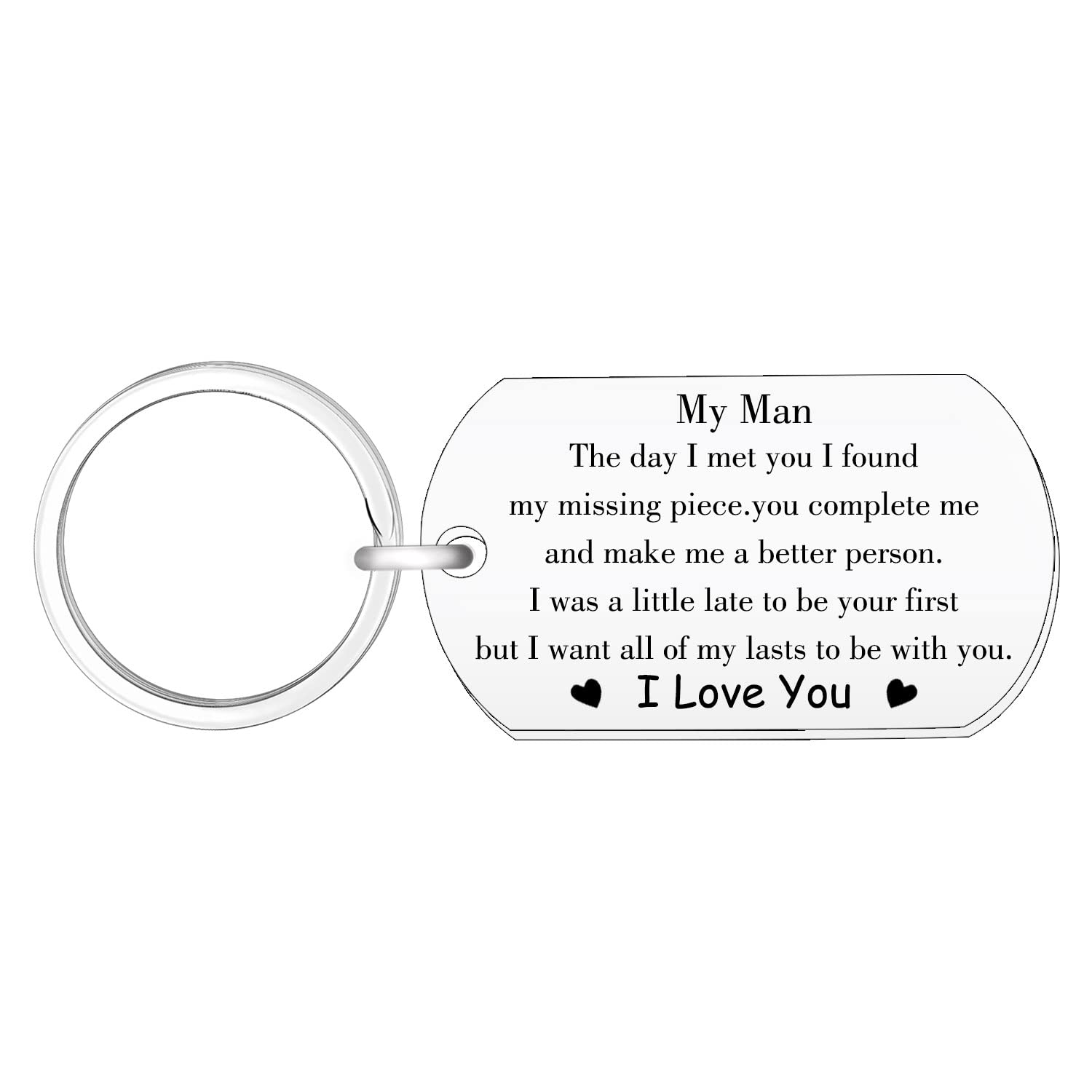 Keyring Gifts for Men Boyfriend Keyring Husband Keyring Anniversary Keychain Gifts for Him Keychain Valentines Gift for Couples Present for Boyfriend Husband