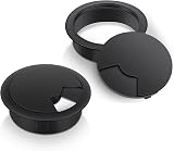 Bolatus 2 Pcs 60mm Round Desk Grommet Cable Hole Cover Office Computer Wires view 7