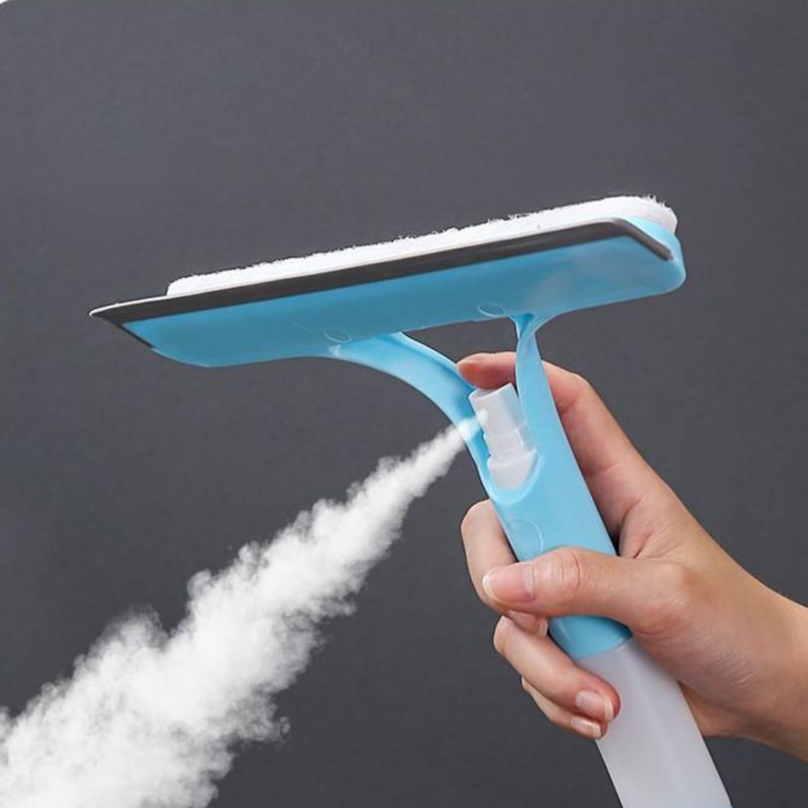 Photo 1 of Squeegee for Window Cleaning, Shower Glass, 3 - in - 1 Spraying, Window - Cleaning & Water - Scraping-Squeegee for Glass Doors, Bathroom,Car Windshield