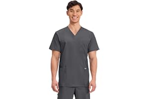 Cherokee Scrubs for Men V-Neck Top, Workwear Professionals Soft Stretch WW675