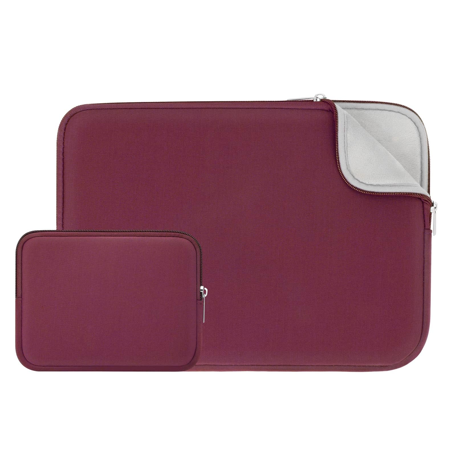 RAINYEAR 16 Inch Laptop Sleeve Protective Case with Accessories Pouch, Compatible with New 16" MacBook M1 M2 M3 M4 M5 Pro/Max for A3428 A3429 A2141 A2485 A2780 A2991 A3403 A3186(Red)