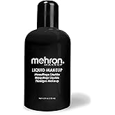 Mehron Makeup Liquid Face and Body Paint (4.5 oz) (Black)