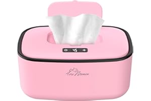 Avec Maman Baby Wipe Warmer Dispenser S1 - Adjustable Digital Temperature Control - Wipe Warmer and Baby Wet Wipes Dispenser - Baby Wipes Warmer - Pink