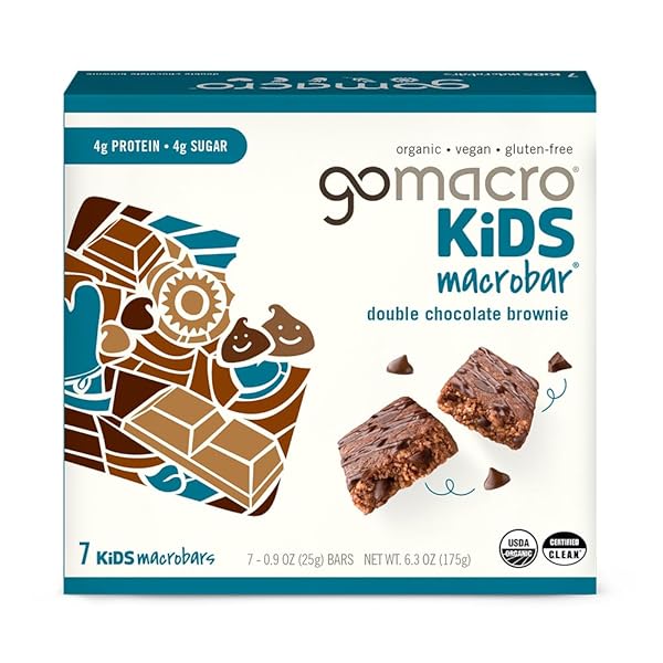 GOMACRO KIDS MACROBAR ORGANIC VEGAN SNACK BARS –...