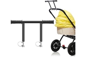 DaisyInner Stroller Handle Extender Universal Stroller Handlebars Extender Metal Extension Bar Stroll in Comfort Extension Armrest for Trolley Pram Baby