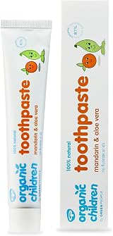 GreenPeople Organic Children Mandarin & Aloe Toothpaste 50ml - Fluoride Free view 1
