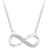 Fervent Infinity Necklace - Crystal Lab-Simulated Cubic Zirconia (CZ) [Ultra Clear Like Diamonds]