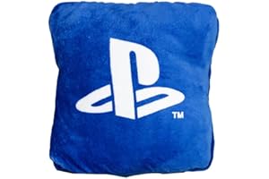 Paladone PlayStation 2-in-1 Cushion Blanket - Officially Licensed Travel Blanket, Foldable Soft Fluffy Throw, Compact Design 