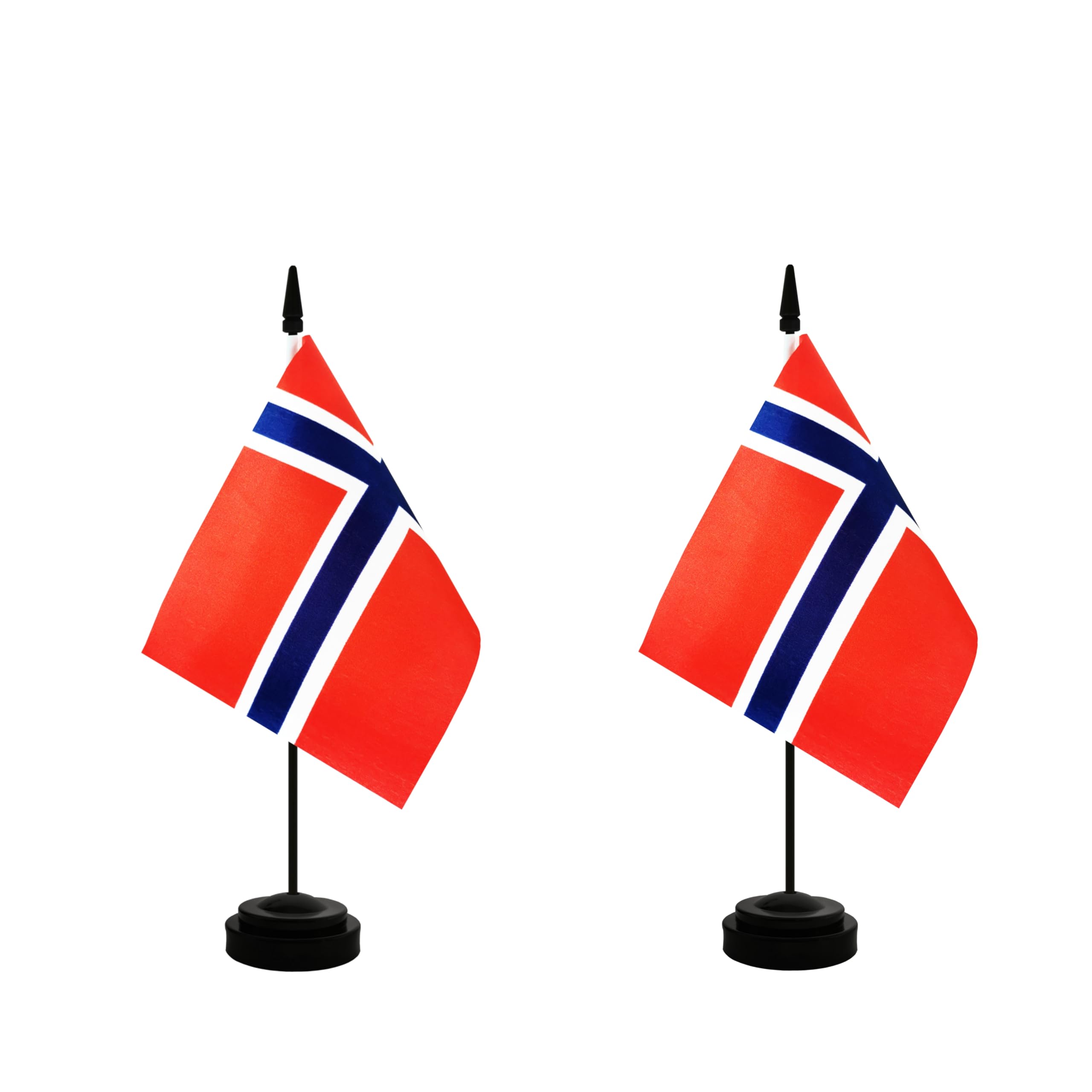 Rotenl 2 Pack Norway Desk Flag, Norwegian Table