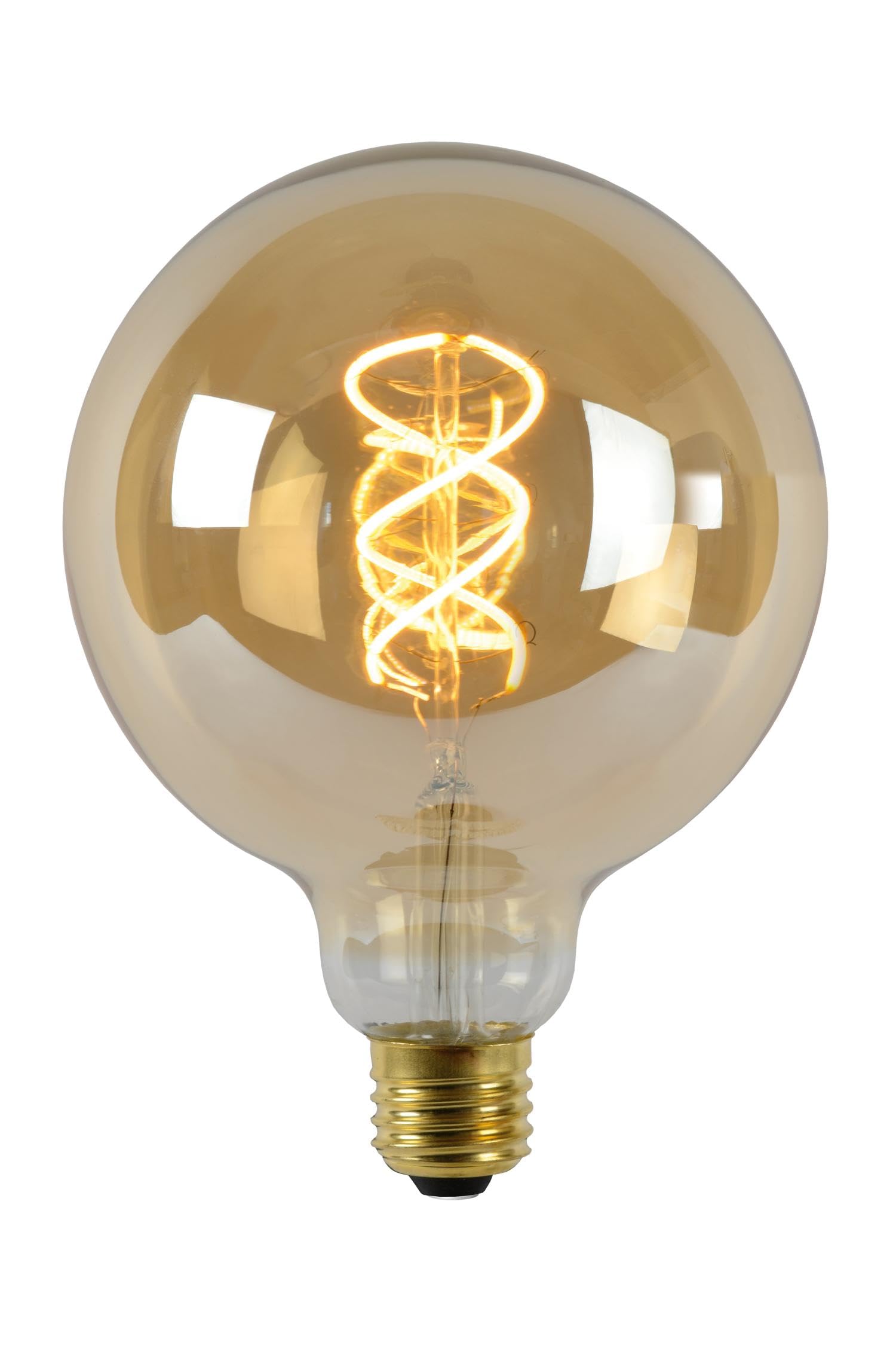 Lucide LED Bulb - Filament Bulb - Ø 12,5 cm - LED Dim. - 1x5W 2200K - Amber