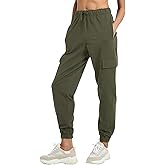 PULI Women's Loose Cargo Sweatpants Pockets Sporty Gym Athletic Fit Jogger Pants Yoga Lounge Trousers