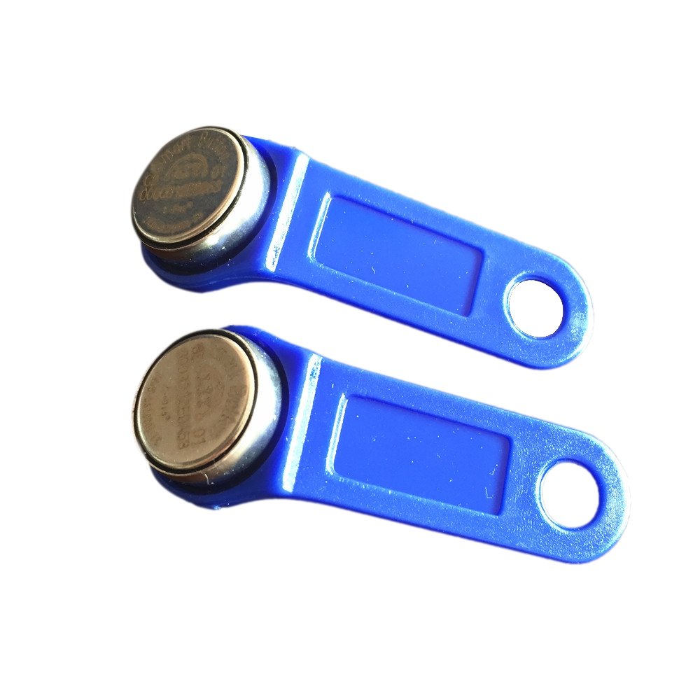 DS1990A F5 TM1990 iButton I-Button electronic key IB TAG Blue Black (Pack of 100) (Blue)