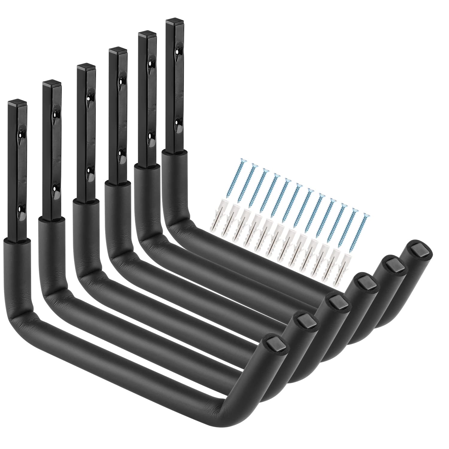 Garage Storage Heavy Duty Utility Hooks, 30.5 CM Wall Mount Storage Hanger Organizer for Hanging Tool, Chairs, Hoses, Ladder, Bulk Items, Ropes, Bike