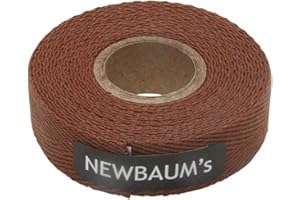 Newbaum's Cloth Bike Handlebar Tape (Brown), 10 ft Roll Bike Bar Grip Tape (0.75” Wide), Cotton Bar Tape Road Bike, Adhesive Back Bike Tape for Handlebars – Brown Grip Tape (22 Colors)