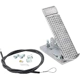 Accelerator Throttle Pedal Kit, Cast Aluminum, Includes Cable and Hardware | Full Cam Slot Design, Smooth Operation, Consistent Response, Adjustable Stop Bolt, Precise Travel Control