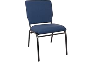 EMMA + OLIVER Navy Multipurpose Church Chairs - 18.5 in. Wide
