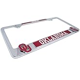 Premium OU Sooners Mascot License Plate Frame w/Dual 3D Logos - Second Generation (Oklahoma)