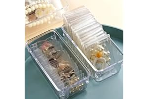 100pcs Clear Resealable Antioxidant Jewelry Bags, Self-Sealing Zipper Pouches for Jewelry Organization, Display，6 * 8cm